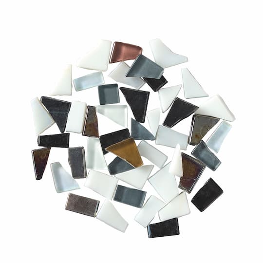4" Round Black & White Coaster Mosaic Kit by Make Market®